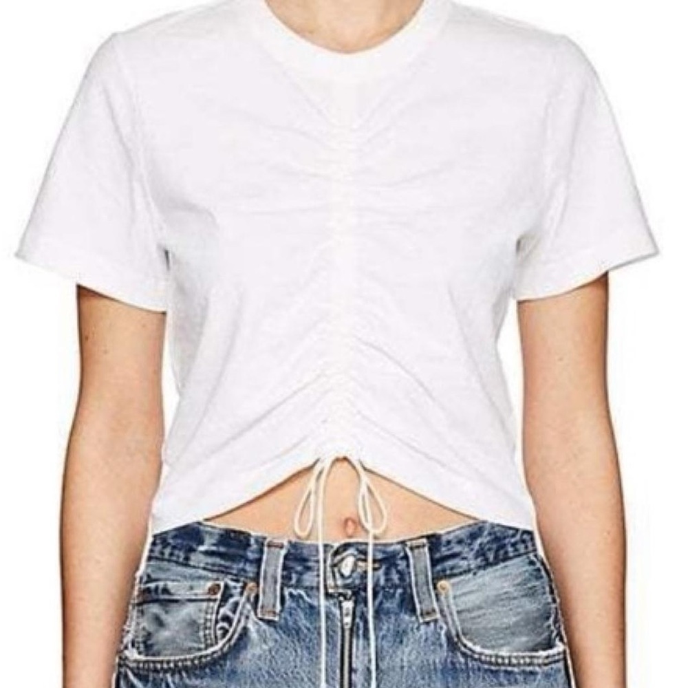 T by Alexander Wang Drawstring Crop Top